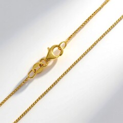 Catenina veneziana in argento 925 placcato oro giallo - 80 cm - 3,5 g