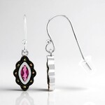Orecchini in argento con Rodolite