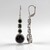 Orecchini in argento con Spinello Nero (KM by Juwelo)