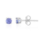 Pendientes en plata con Tanzanita