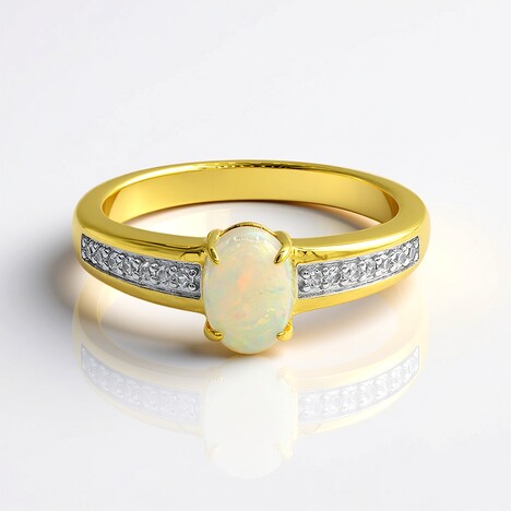 Anello in oro con Opale di Coober Pedy (Mark Tremonti)
