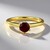 Anello in argento con Rodolite
