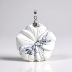Ciondolo in argento con Magnesite