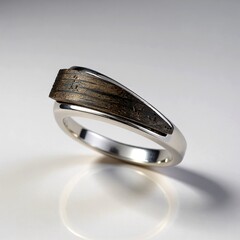 Anello in argento con Quercia Nera (dagen)