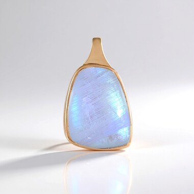 Ciondolo in argento con Pietra di Luna Blu (KM by Juwelo)