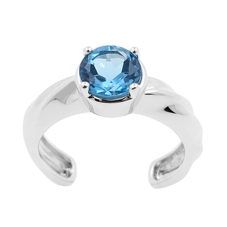 Anillo en plata con Topacio de Marambaia (de Melo)
