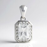 Ciondolo in argento con Danburite