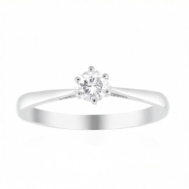 Anillo en oro con Diamante VVS1 (G) (Annette)