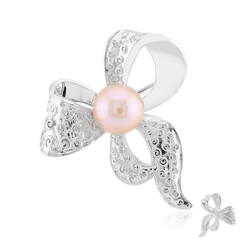 Broche en plata con Perla Ming púrpura (TPC)