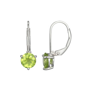 Orecchini in argento con Peridoto