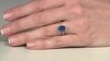 Anillo en plata con Cianita de Nepal