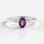 Anello in argento con Topazio Mistico Porpora