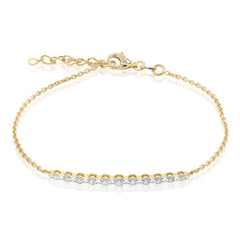 VS1 (G) Brillant-Silberarmband