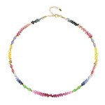 Edelstein-Silberhalskette (Riya)