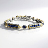 Bracciale in argento con Tanzanite (Gems en Vogue)