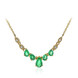 14K AAA Zambian Emerald Gold Necklace (CIRARI)