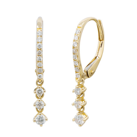 Pendientes en oro con Diamante SI2 (H) (CIRARI)