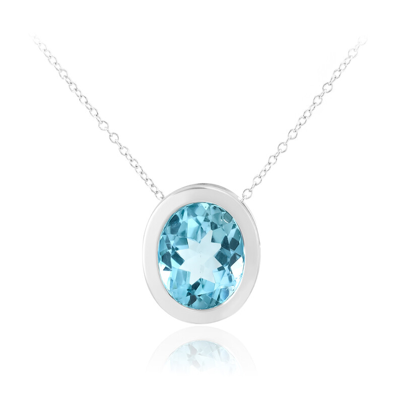 Sky Blue Topaz Sterling Silver Necklace