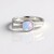 Bague en argent et Opale Welo AAA (de Melo Essence)