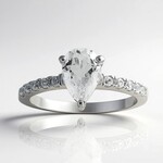 Anello in argento con Topazio Bianco