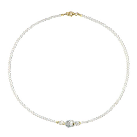 Zilveren halsketting met een Engel Aura Kwarts