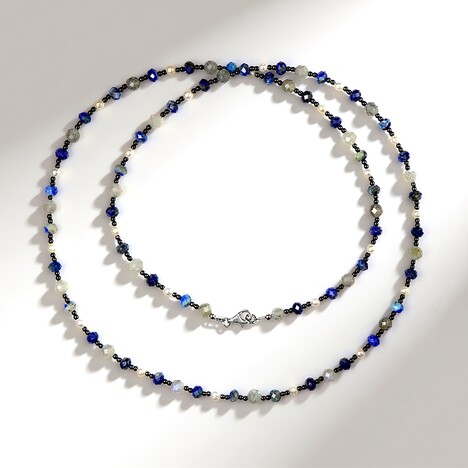Collana in argento con Lapislazzuli (Riya)