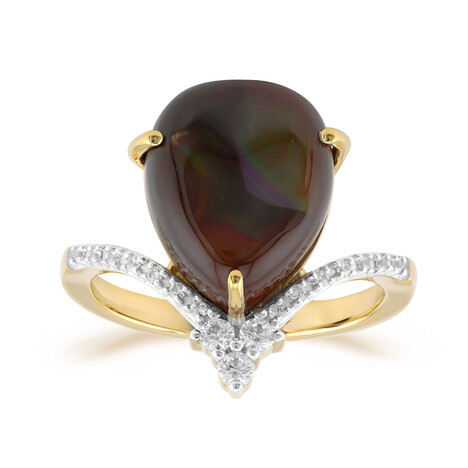 Anillo en oro con Ágata de fuego