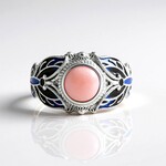 Anello in argento con Opale Rosa (Adela Silber)