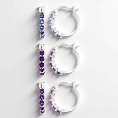 Orecchini in argento con Iolite