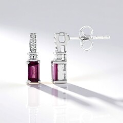 Orecchini in argento con Rodolite di Naktamunda