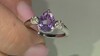 Zilveren ring met een lavendel amethist