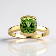 Anello in oro con Peridoto Wagogo