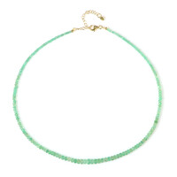 Russian Emerald Silver Necklace