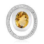 Ciondolo in argento con Citrino (MONOSONO COLLECTION)
