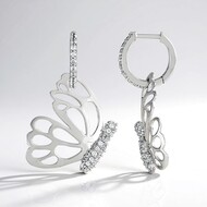Boucles d'oreilles en argent et Zircon