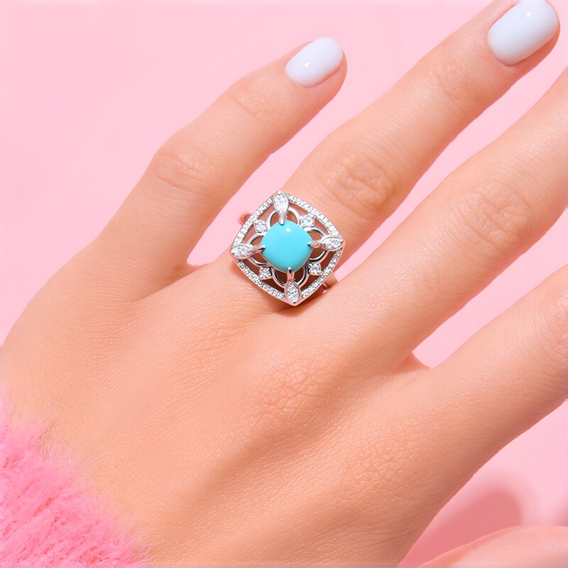 Bague en argent et Turquoise