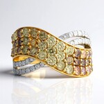 Anello in oro con Diamante Fancy I1 (CIRARI)
