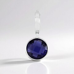 Ciondolo in argento con Iolite