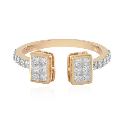 18K SI1 (H) Diamond Gold Ring
