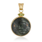 Colgante en plata con Serafinita (Bali Barong)