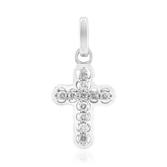 Zilveren hanger met I1 (G) Diamanten (Annette)