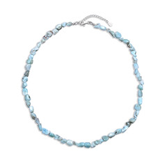 Collar en plata con Larimar