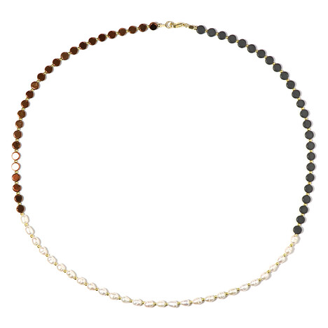 Edelstein-Silberhalskette (Riya)