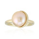 Anello in argento con Perla d'Acqua Dolce Arancione (TPC)