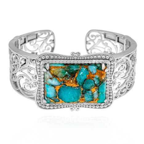 Zilveren armband met een Mozaiek Amazoniet (Dallas Prince Designs)