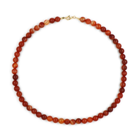 Collar en plata con Ágata roja