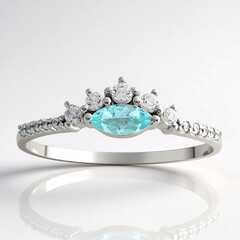 Bague en or et Tourmaline Paraïba