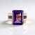 Anello in argento con Ametista Zambiana