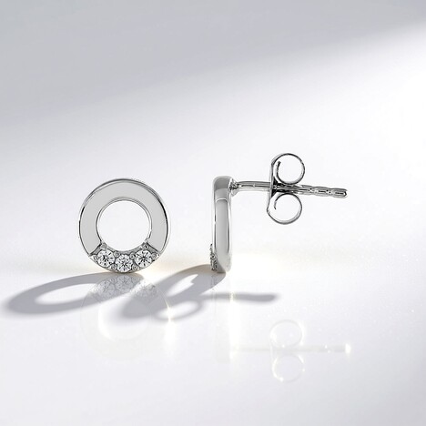 Boucles d'oreilles en argent et Zircon