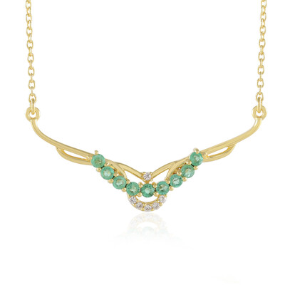 Collana in argento con Smeraldo Colombiano